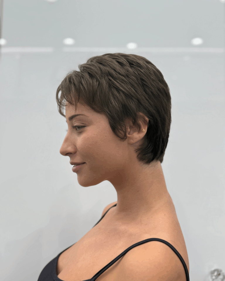 Short dark pixie cut by Dilya