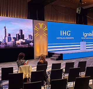Panel session under LED screens