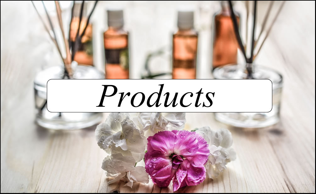 Reed diffusers with pink and white flowers — Products