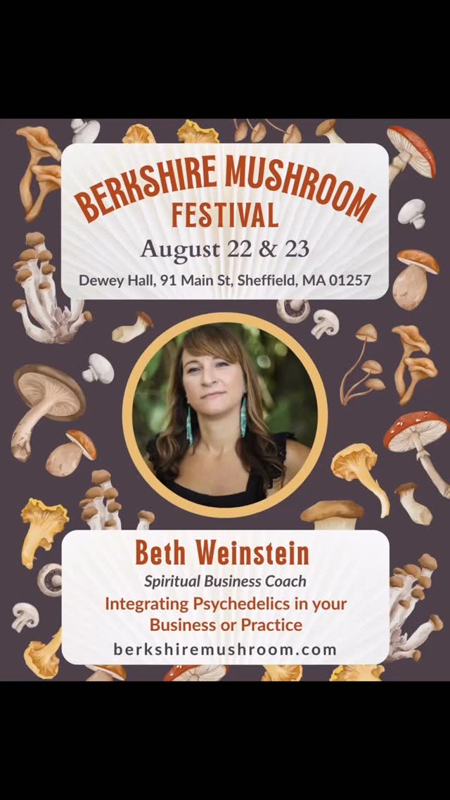 Berkshire Mushroom Festival speaker card featuring Beth Weinstein