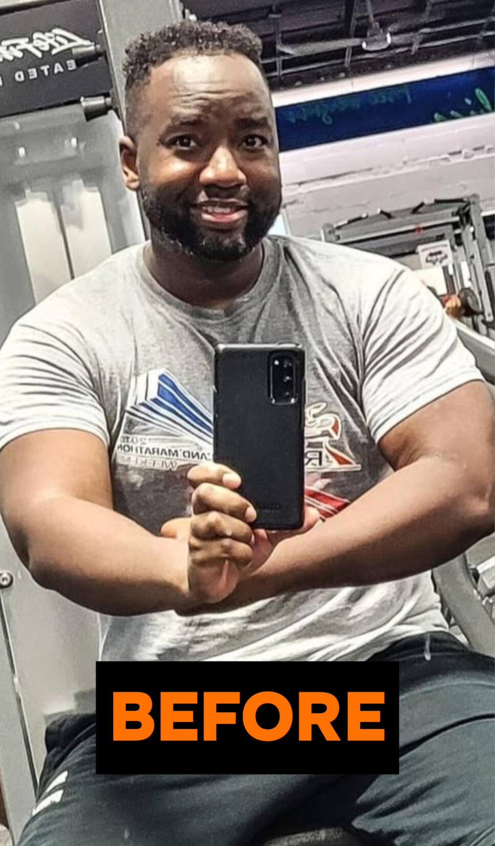 Vince W before transformation
