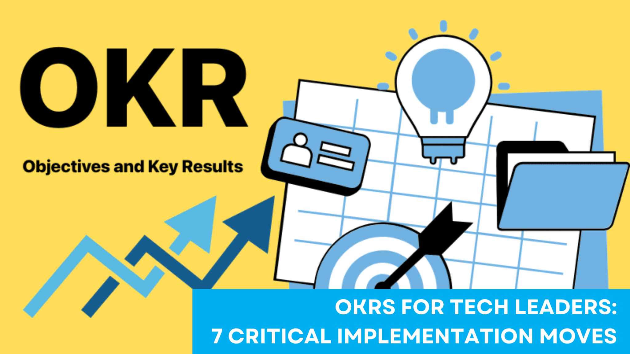 OKRs for Tech Leaders infographic