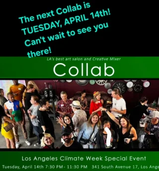 Instagram post: Next Collab is Tuesday April 14th, LA Climate Week special event