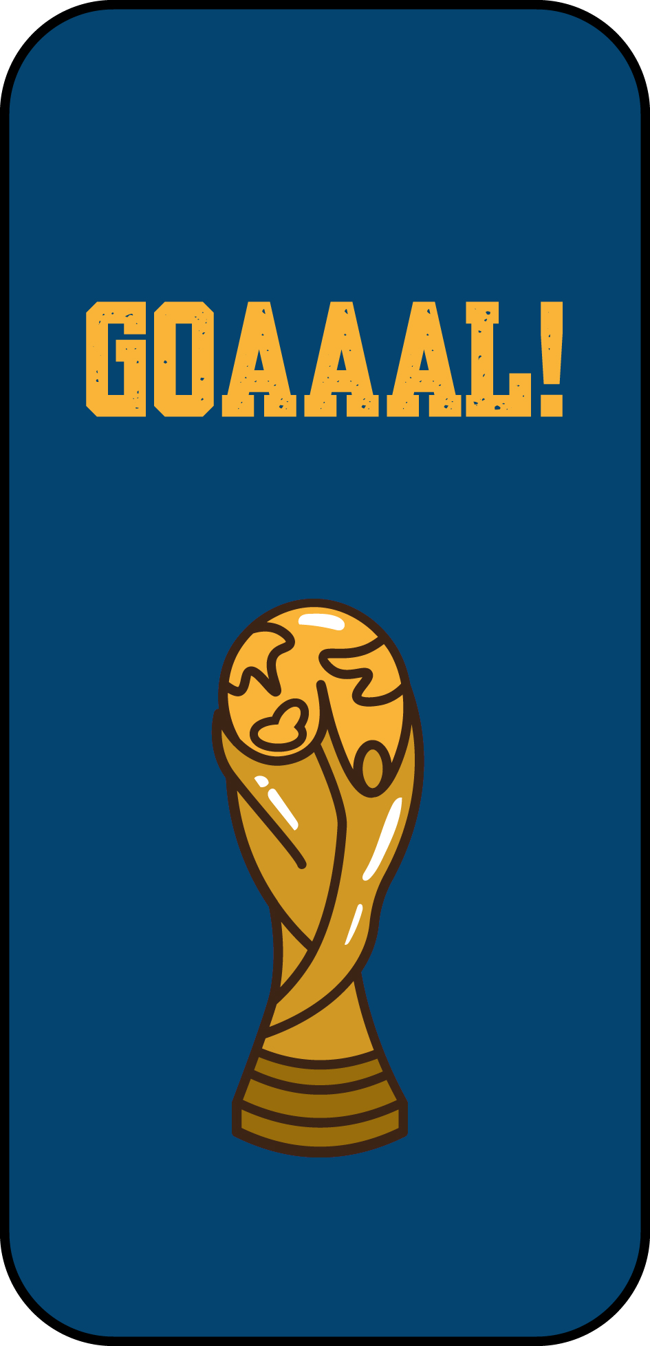 Illustrated card: gold trophy