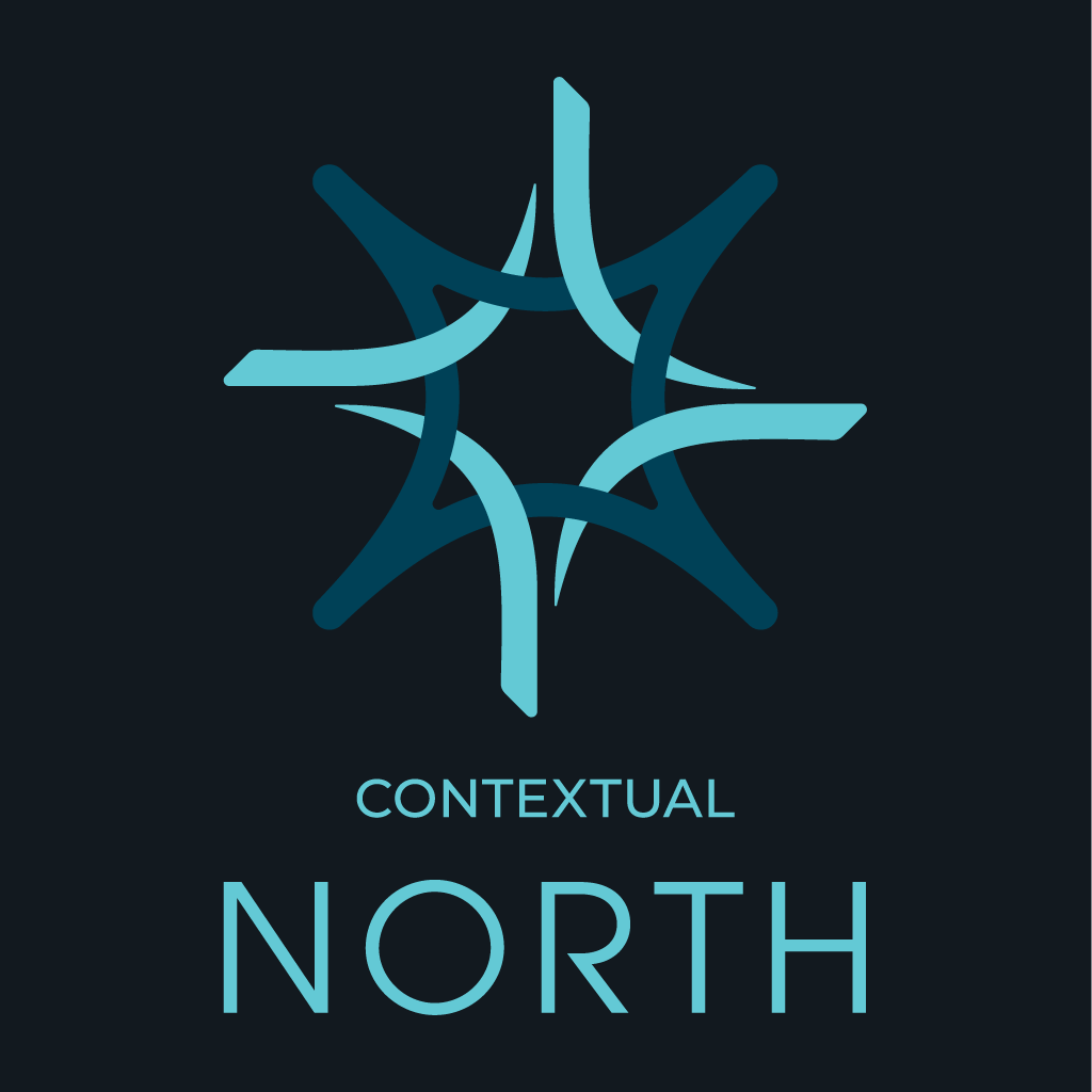 Contextual North logo — teal compass-star mark above the CONTEXTUAL NORTH wordmark