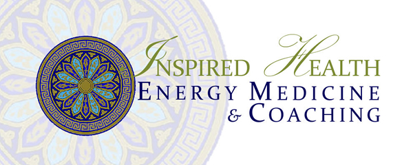 Inspired Health Energy Medicine & Coaching logo with blue and gold mandala