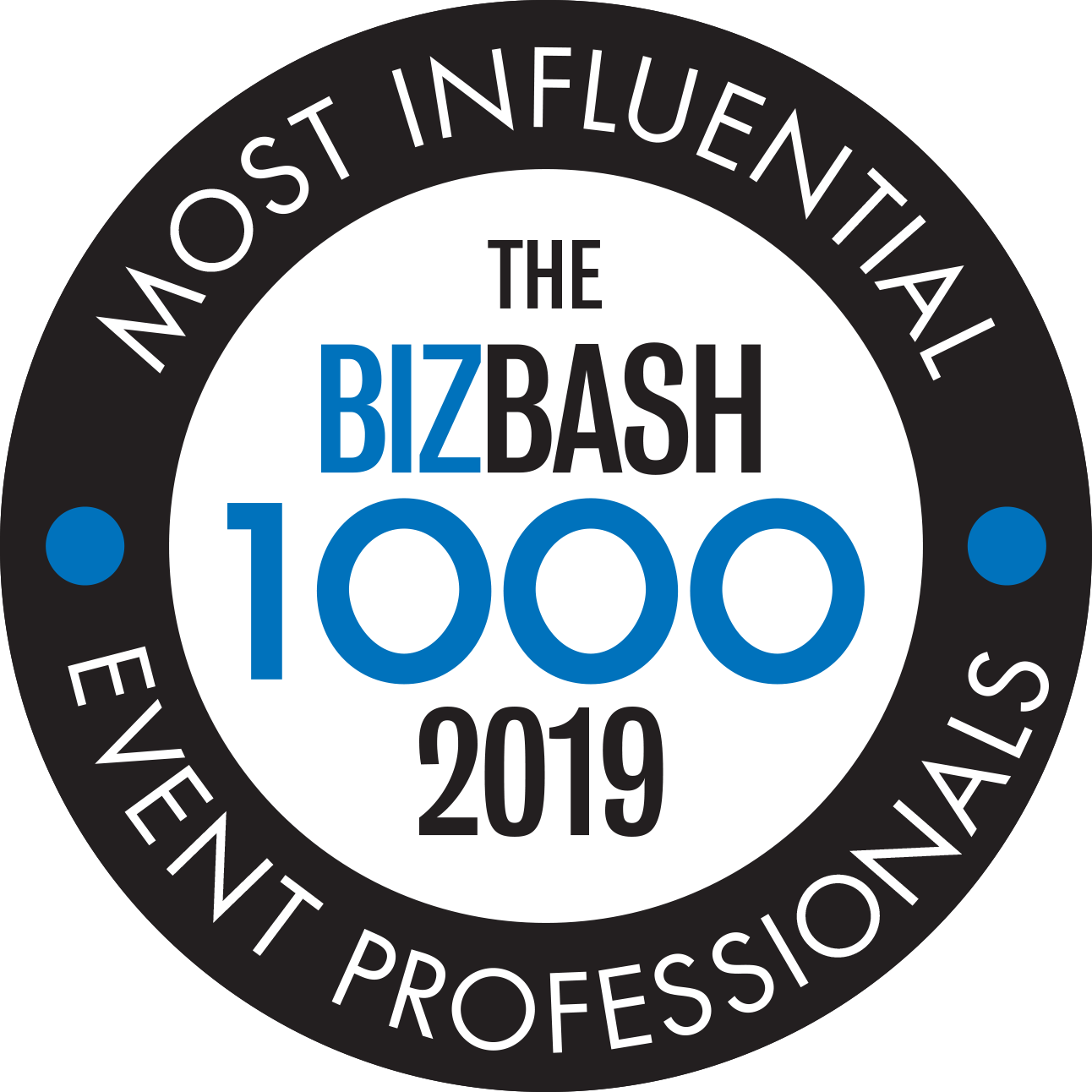 BizBash 1000 Most Influential Event Professionals 2019 seal