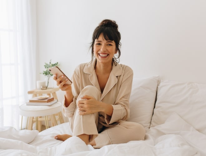 A patient booking an appointment with Aglow Dermatology from home