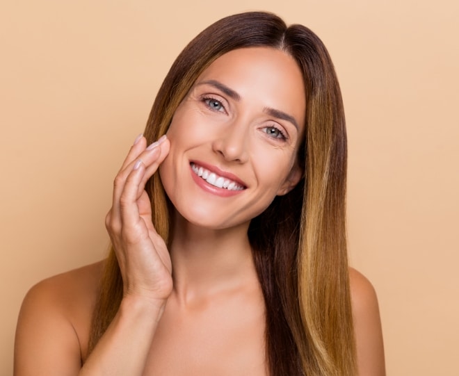 A bright, airy clinical skincare setting