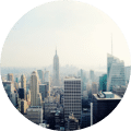 An image of New York City where Aglow Dermatology is located