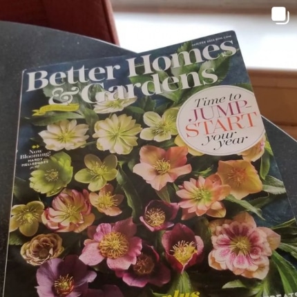 A Better Homes and Gardens issue lying on a desk
