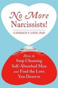 Book cover: No More Narcissists! How to Stop Choosing Self-Absorbed Men and Find the Love You Deserve by Candace V. Love, PhD