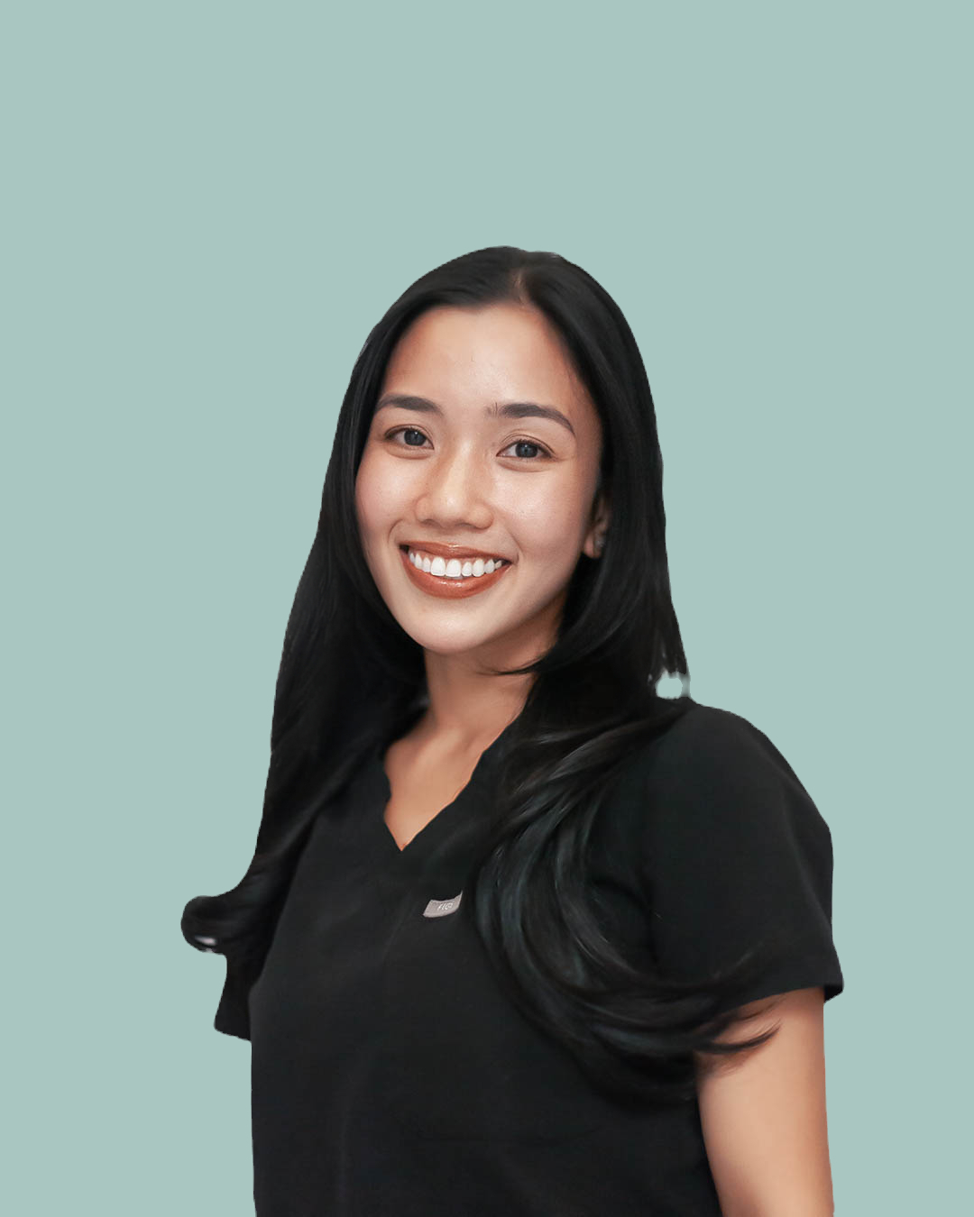 Encore provider in black scrubs