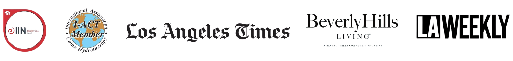 Affiliations: IIN, I-ACT Member, Los Angeles Times, Beverly Hills Living, LA Weekly