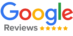 Google Reviews five star rating badge