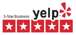 Yelp 5-Star Business badge