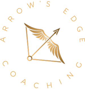 Arrow's Edge Coaching circular winged-arrow logo