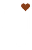 Illinois state outline with a heart near Chicago