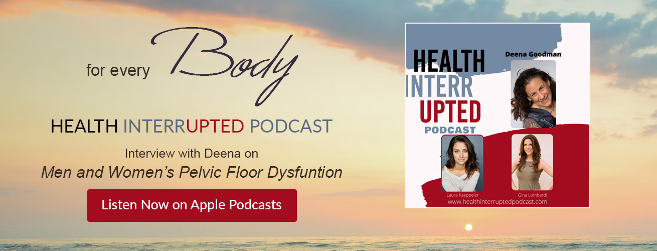 Health Interrupted Podcast banner featuring Deena Goodman over a sunset ocean