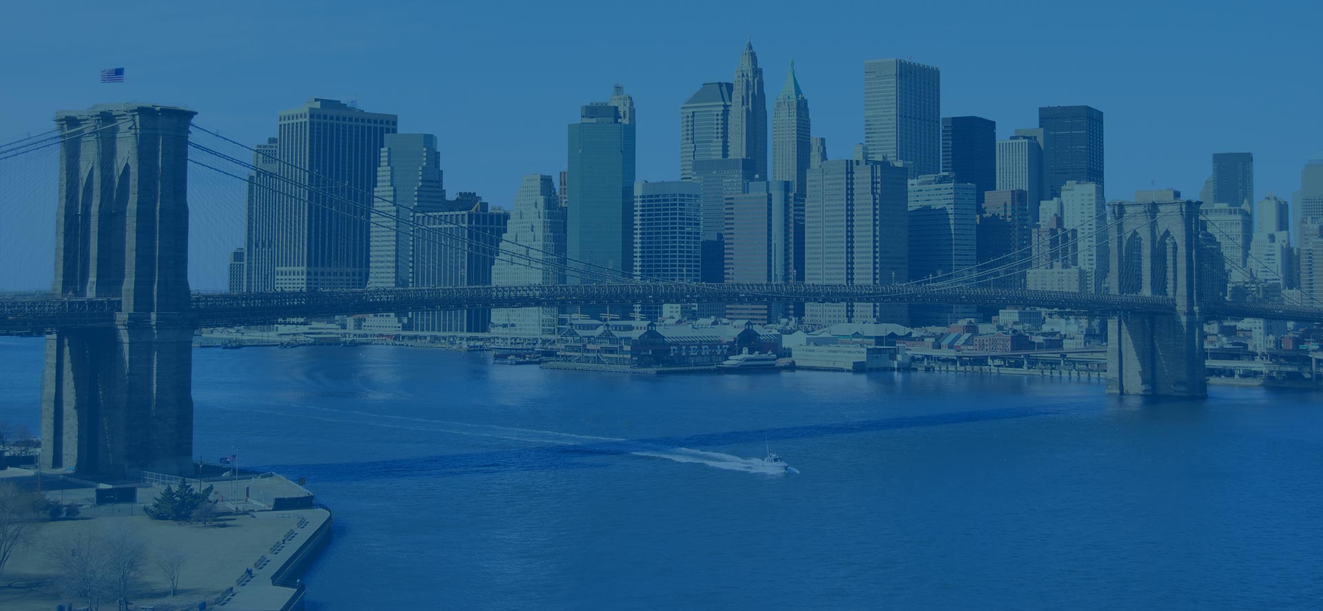 Brooklyn Bridge and Manhattan skyline