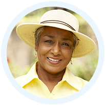 Smiling patient outdoors — tinnitus treatment