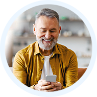 Man using Lenire tinnitus relief