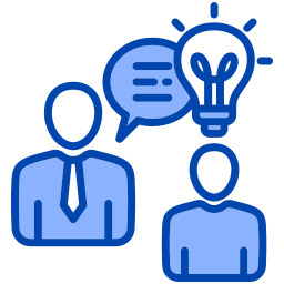 Illustration of a coaching and leadership training session
