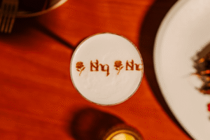 A table of Ishq dishes photographed from above