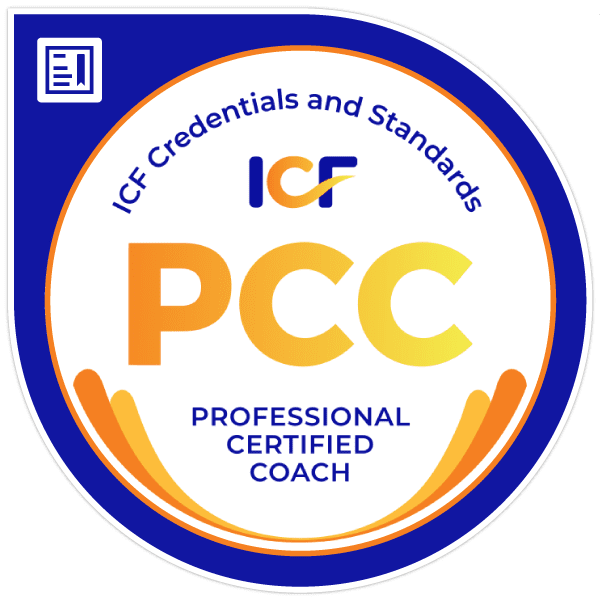 ICF Professional Certified Coach (PCC) credential badge