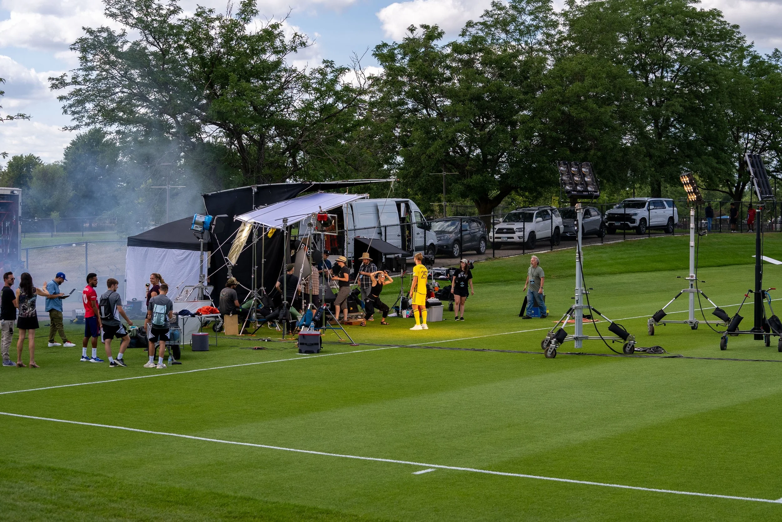 MLS media event crowd