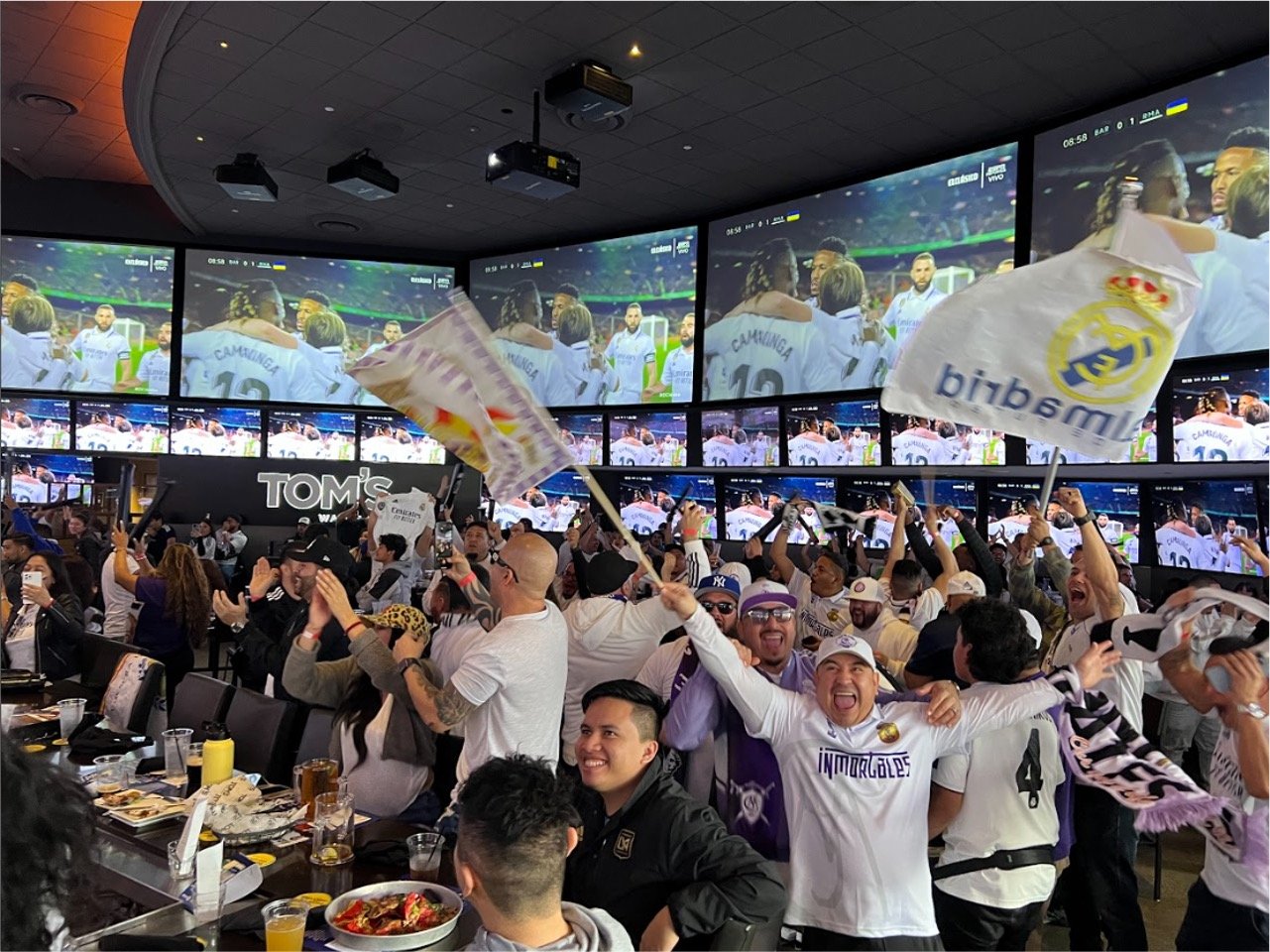 El Clásico watch party setup