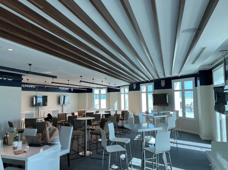 U.S. Soccer branded activation space