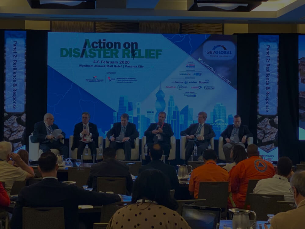 Panel discussion at the Action on Disaster Relief conference in Panama City