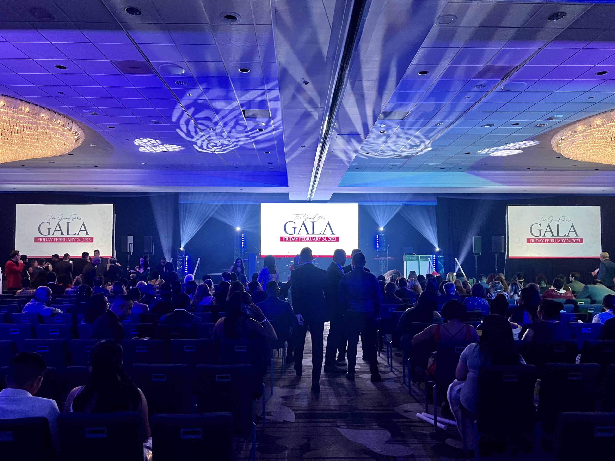 Gala with LED projection screens