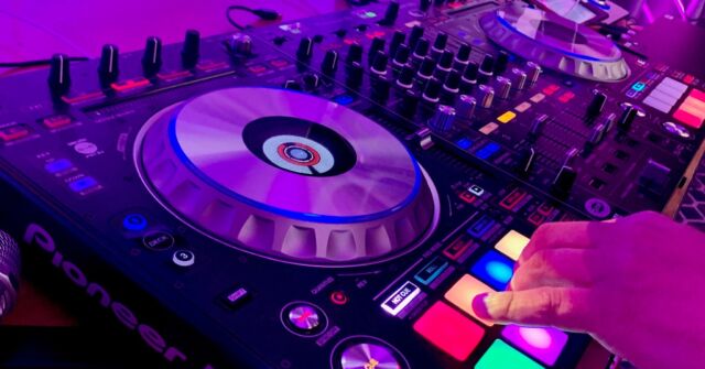 Pioneer DJ controller close-up