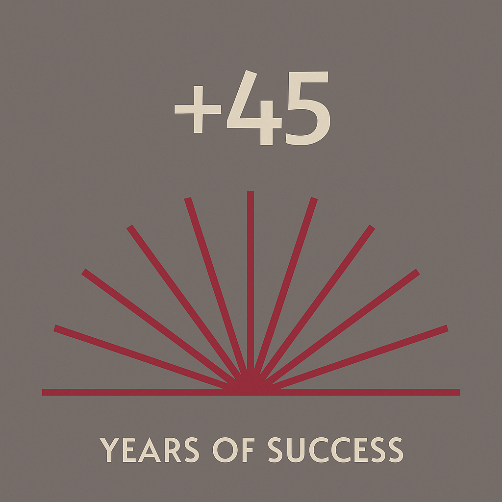 More than 45 years of success