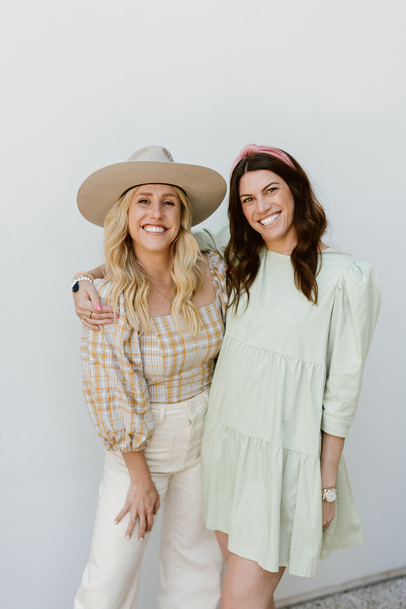 Sarah and Kiersten smiling at the camera