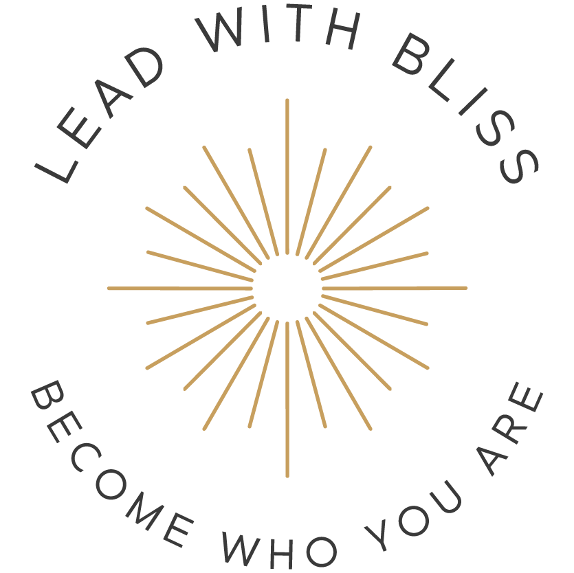 Lead With Bliss circular emblem — Become who you are