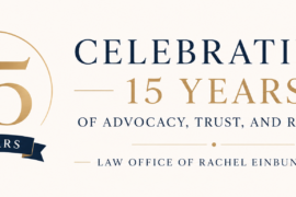 Blog thumbnail reading Celebrating 15 Years of Advocacy, Trust, and Immigration Law