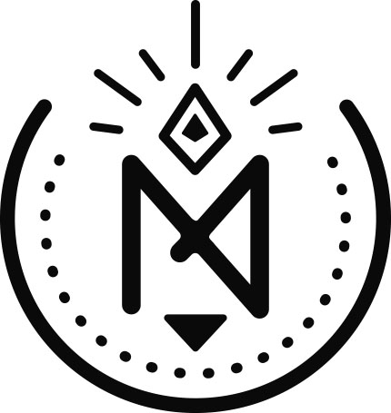 Mark Morford third-eye sigil logo