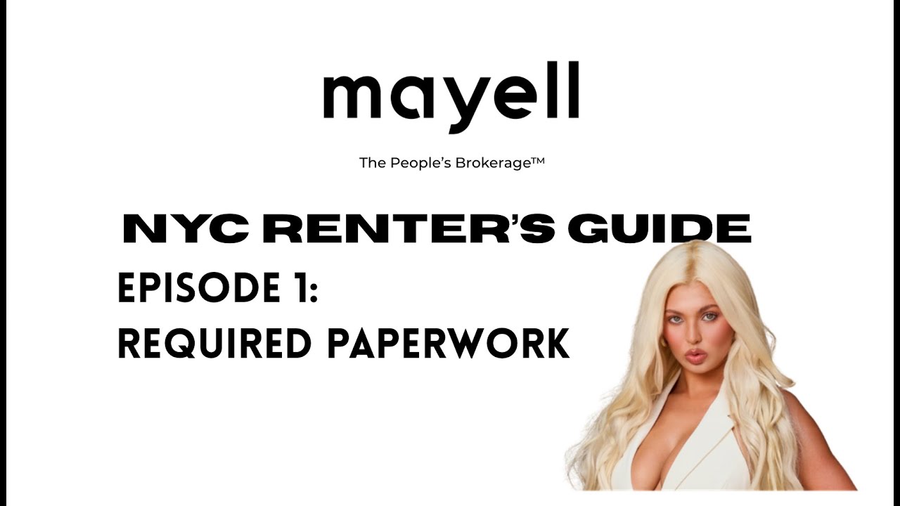 Agent Grace Germinder on camera explaining NYC rental paperwork