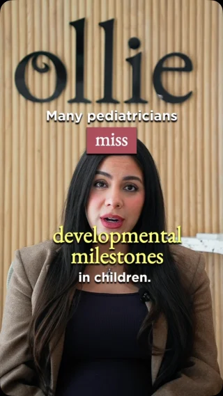 Instagram video: woman speaking about pediatricians missing developmental milestones in children