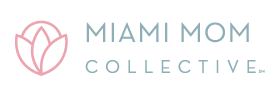 Miami Mom Collective logo — pink tulip mark with the words Miami Mom Collective