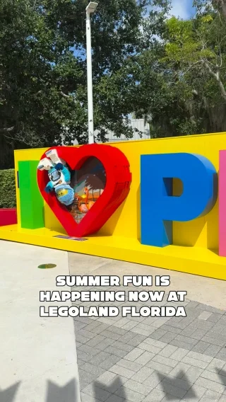 Instagram video: LEGOLAND Florida sign with text Summer Fun is Happening Now at LEGOLAND Florida