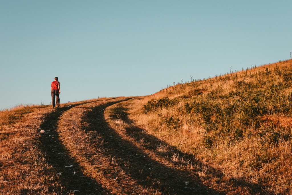 A steep uphill path