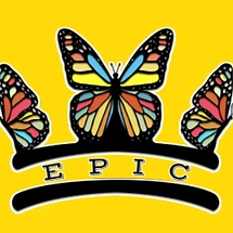 EPIC organization logo with colorful butterflies