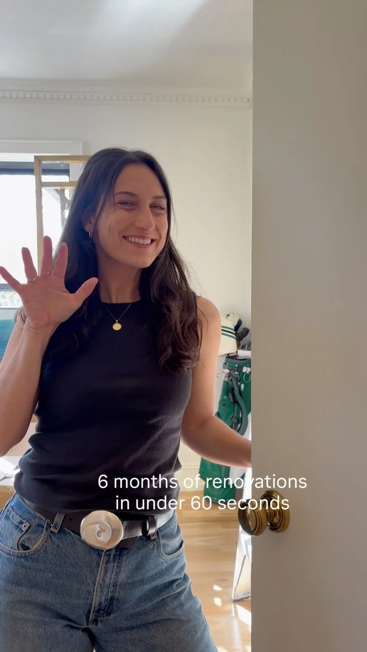 Instagram reel: six months of renovations in under 60 seconds
