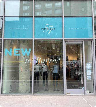 Physique 57 Spring Street Soho storefront
