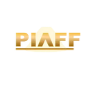PIAFF gold wordmark logo