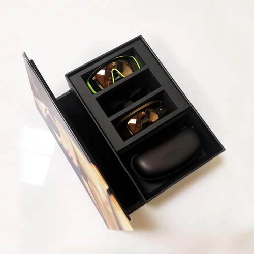 KKW x Carolina Lemke sunglasses gift set in a black box